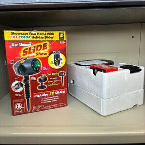 Star Shower Slide Show LED Projector Light With 12 Slides Full Color Working